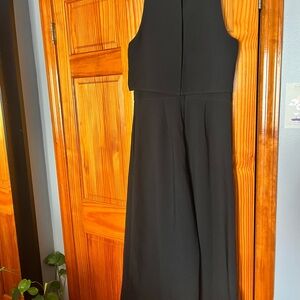 Chelsea28 Black Sleeveless Wide-Leg Jumpsuit